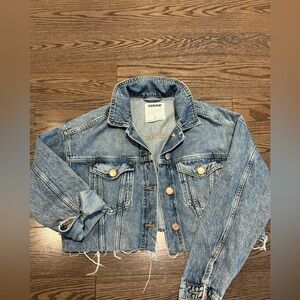 GARAGE cropped Denim Jacket